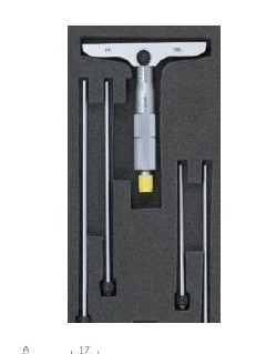 میکرومتر صلیبی (عمق سنج) اندازه بیس۱۰۱ ، دقت ۰٫۰۱ سایز ۱۵۰-۰ کد ۲-۰۶-۲۰۱